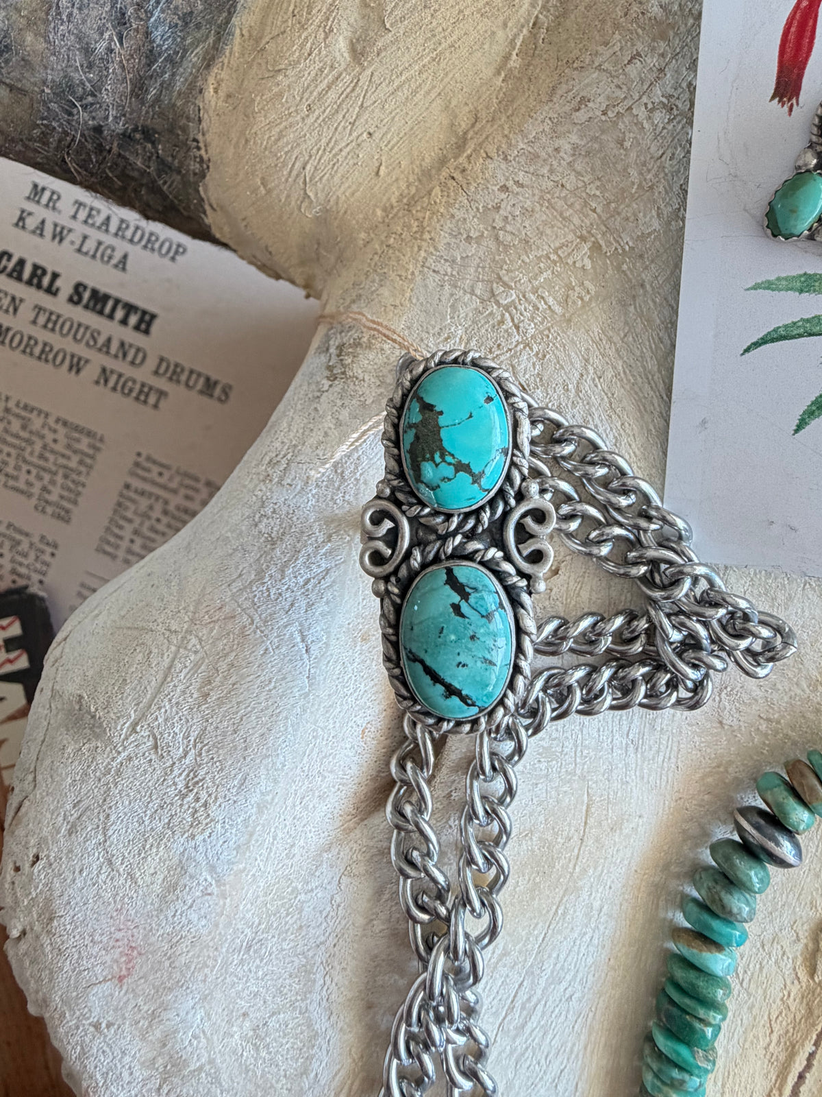 Double Stone Turquoise Ring #377