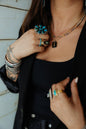 Upcycled Black YSL Necklace