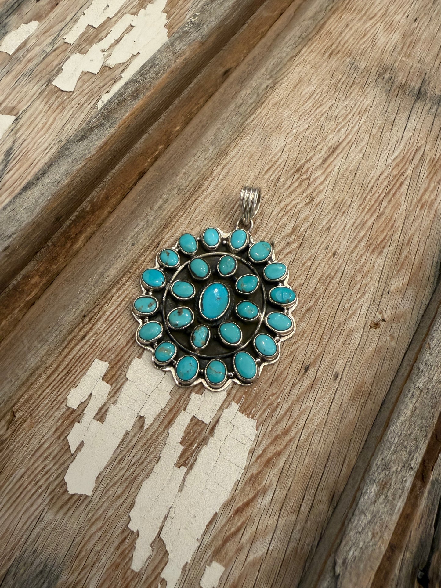 Vintage Style Turquoise Pendant #319