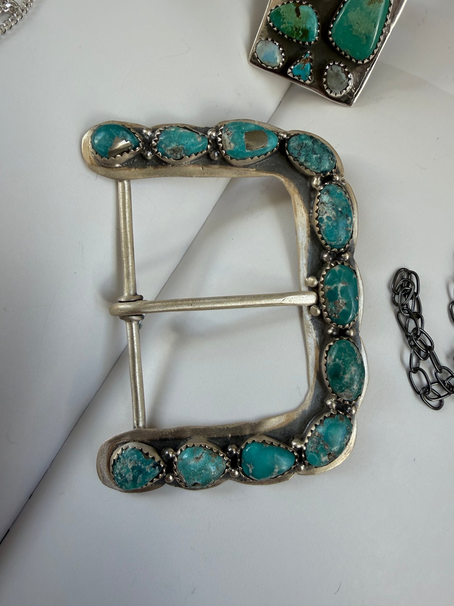 White Water Turquoise Buckle #956